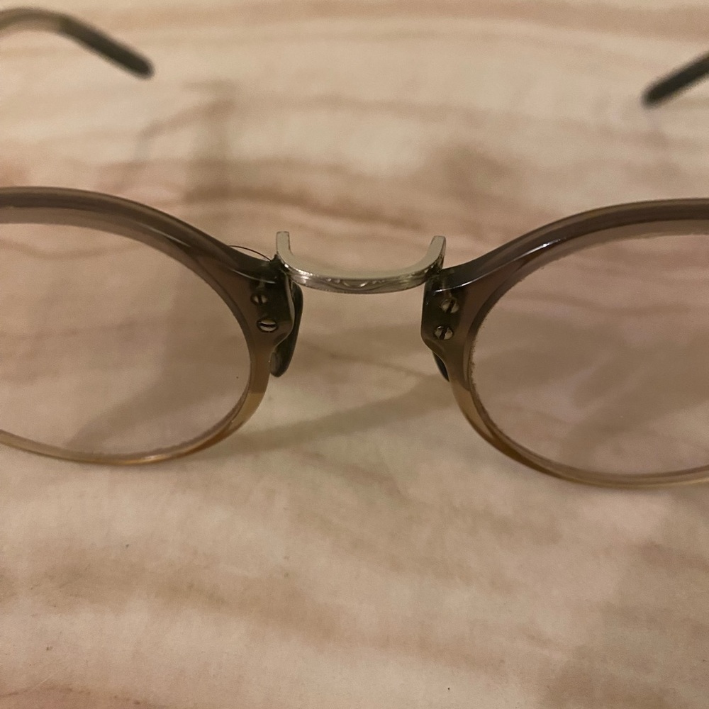 Oliver People’s Italian Acetate Glasses in Grey to Clear Gradient - Picture 5 of 5